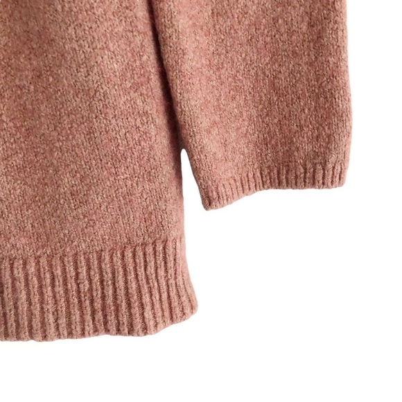 J Jill Funnel Neck Pullover Sweater Dusty Rose Size Medium - Picture 5 of 10